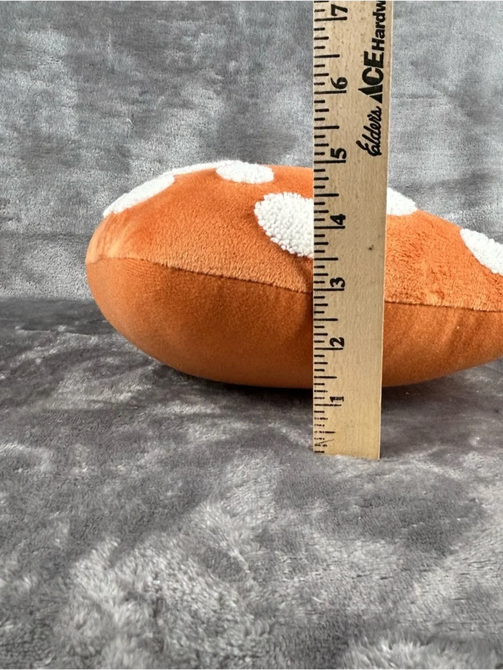 Retro Style Groovy Mushroom Decorative Pillow Shroom‎ Orange Red Cottagecore